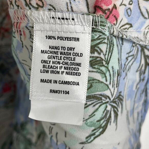 Kim Rogers Multicolored Ctiy Print V-neck Blouse Plus Size XXL Womens - Picture 7 of 8